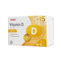 Dr.Max Vitamina D 2000UI, 60 + 15 capsule moi