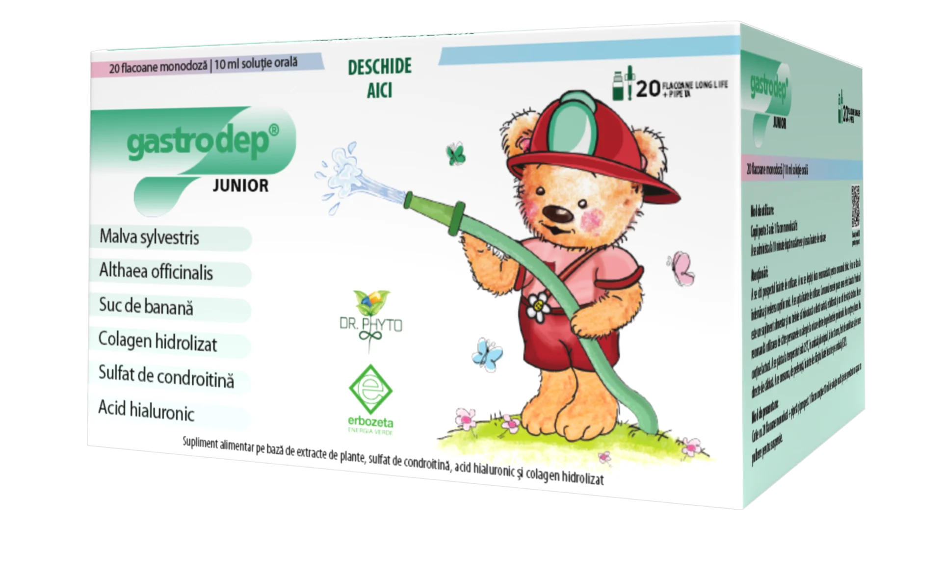 Gastrodep Junior, 20 flacoane, Dr. Phyto