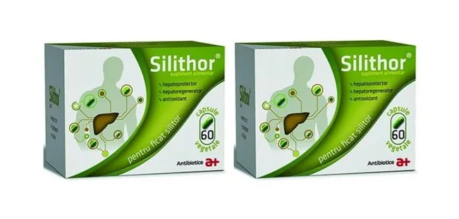 Silithor 1+ 1 gratuit, 60 capsule + 60 capsule, Antibiotice