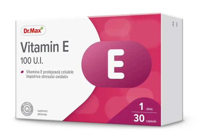 Dr.Max Vitamina E 100UI, 30 capsule