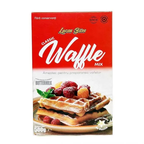 Mix pentru waffle, 500g, Lucas Bites