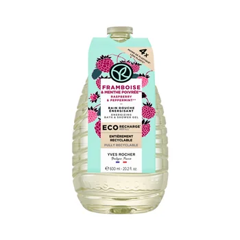 Rezerva gel de dus cu zmeura si menta piperata, 600ml, Yves Rocher