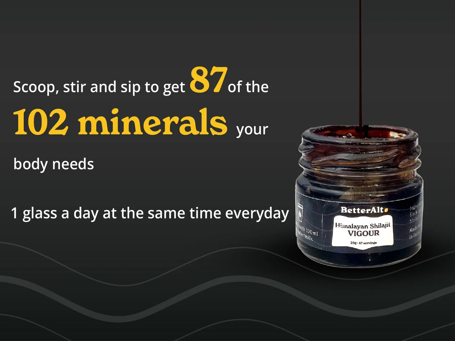 Rasina pura de Shilajit din Himalaya BetterAlt, 30g, GNC