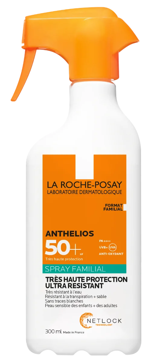 Spray SPF50+ fara parfum Anthelios Family, 300ml, La Roche-Posay