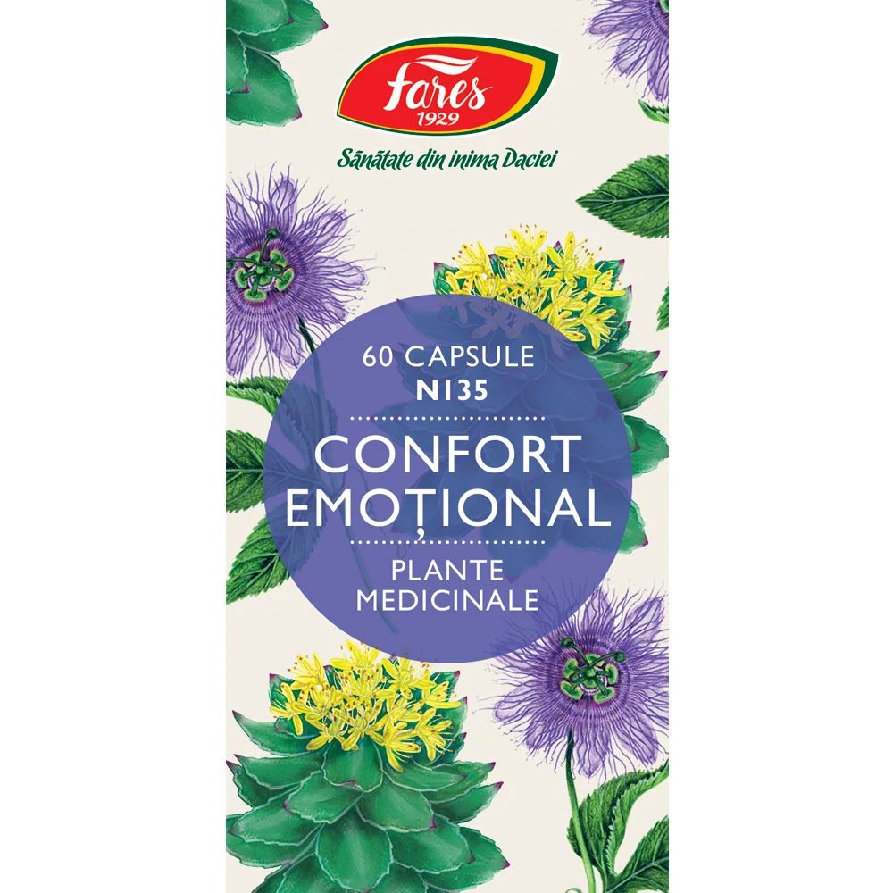 Confort emotional, 60 capsule, Fares