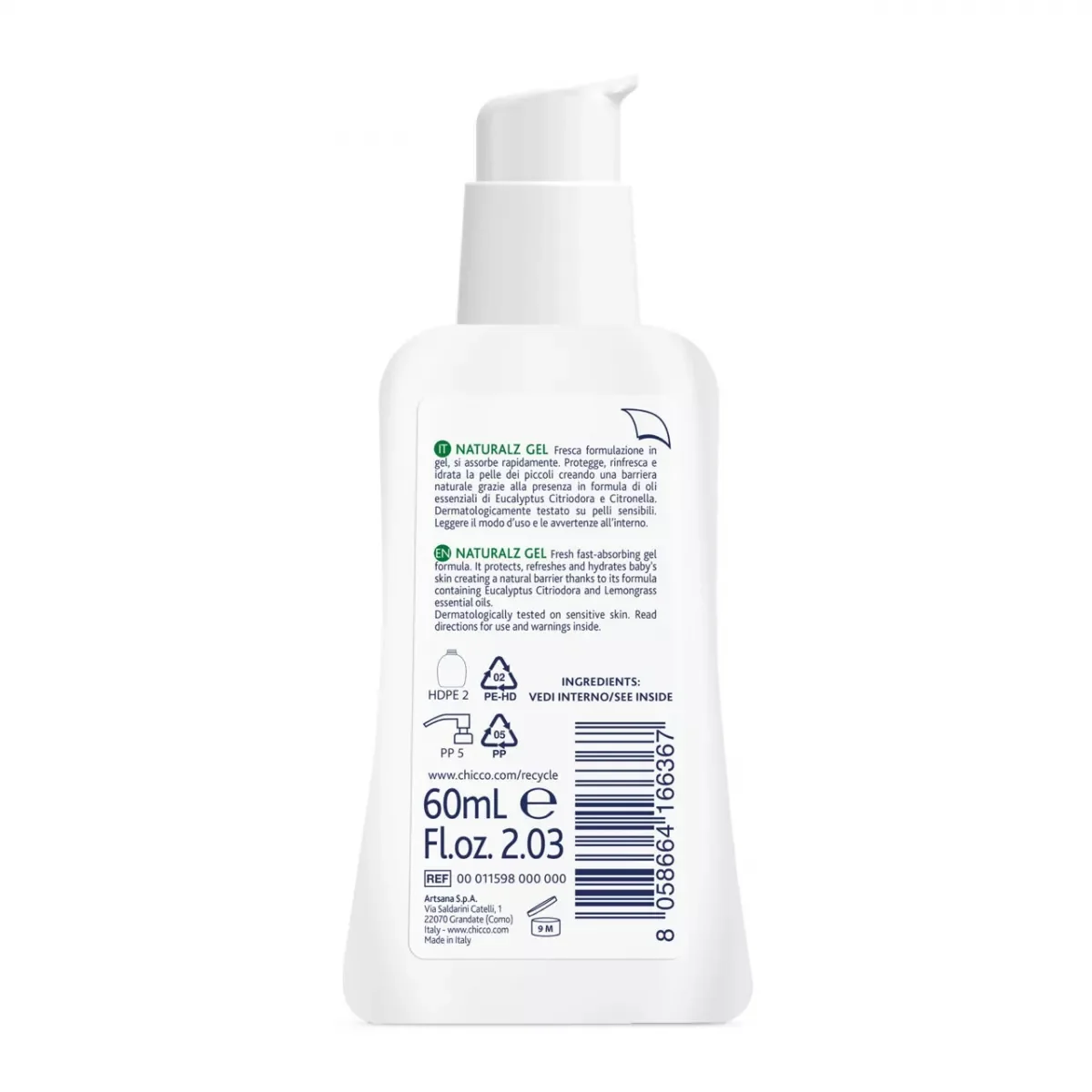 Gel cu extract de eucalipt si citronella NaturalZ, 60ml, Chicco