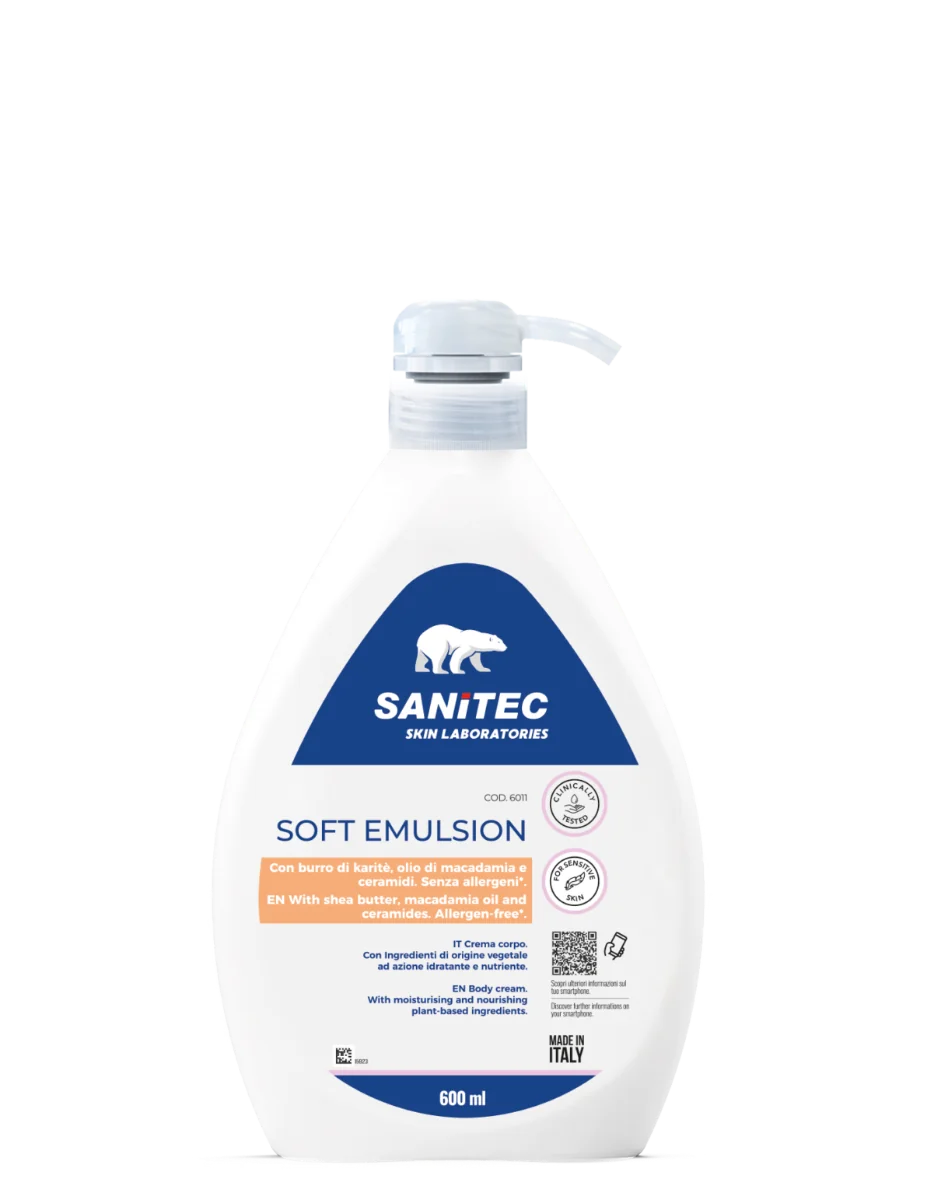 Emulsie de corp hidratanta si nutritiva, 600ml, Sanitec