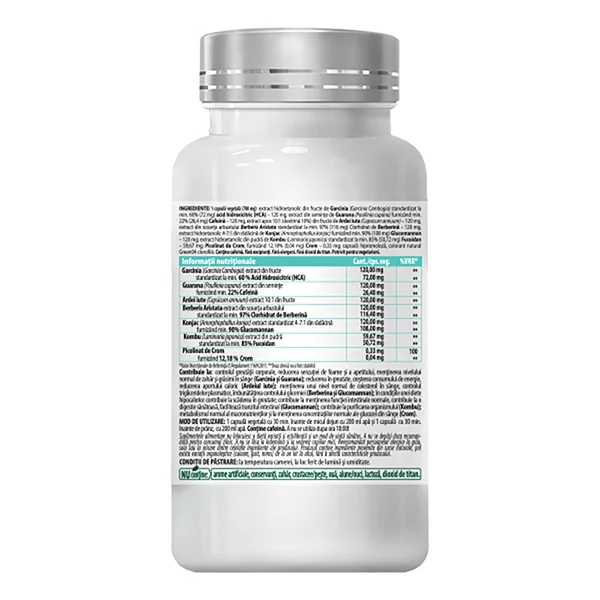 Natural Siluet, 60 capsule vegetale, Cosmopharm