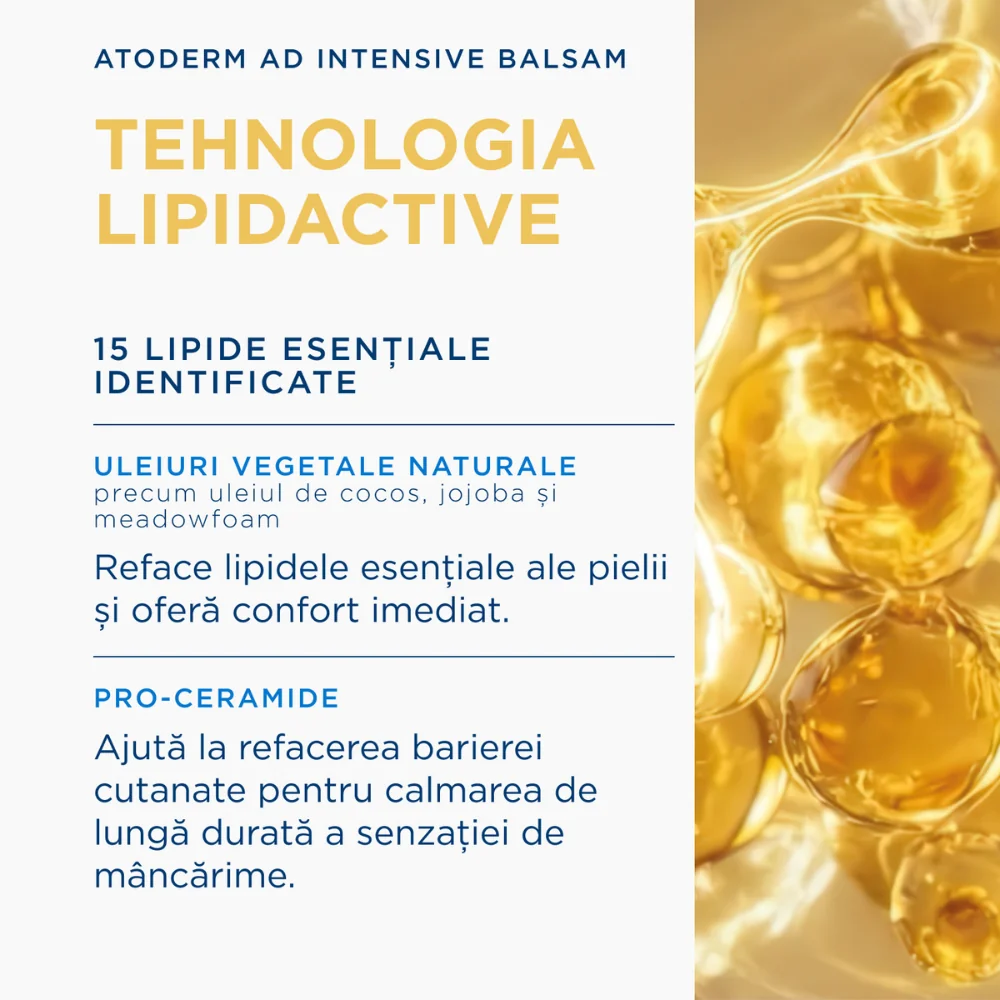 Balsam anti-mancarime pentru fata si corp Atoderm AD Intensive, 200ml, Bioderma