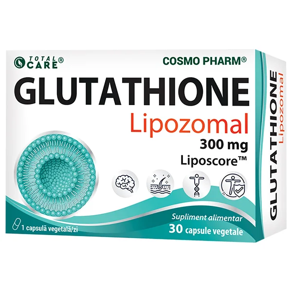 glutathione dr max Glutathione Lipozomal 300mg, 30 capsule vegetale, Cosmopharm