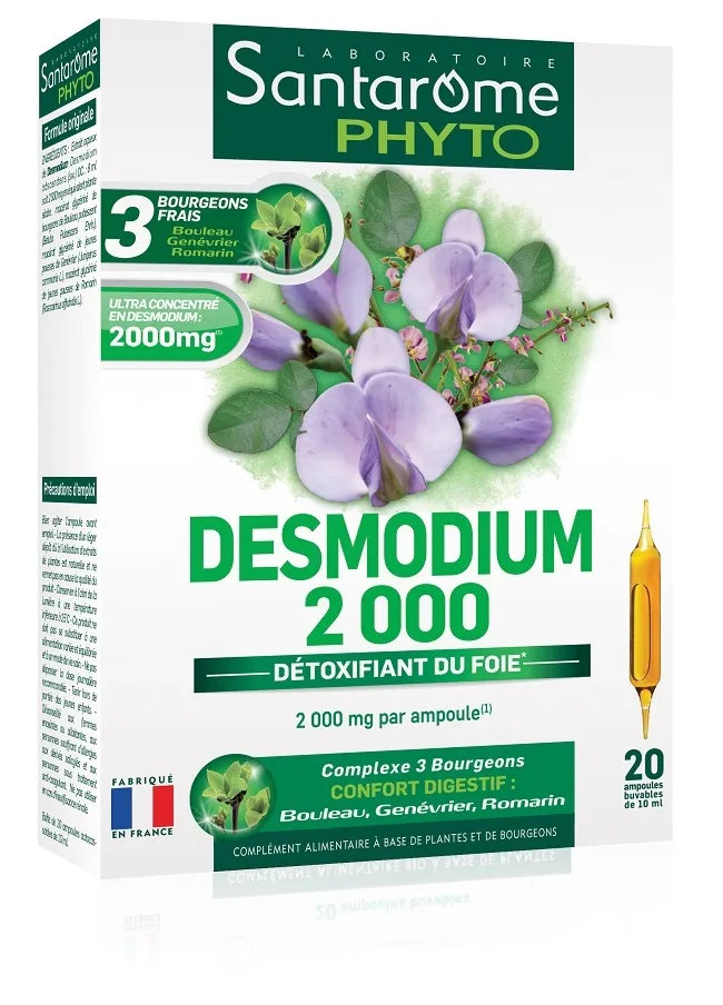 Desmodium 2000, 20 fiole, Santarome Bio