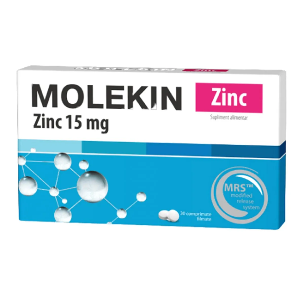Molekin Zinc, 30 coprimate, Zdrovit