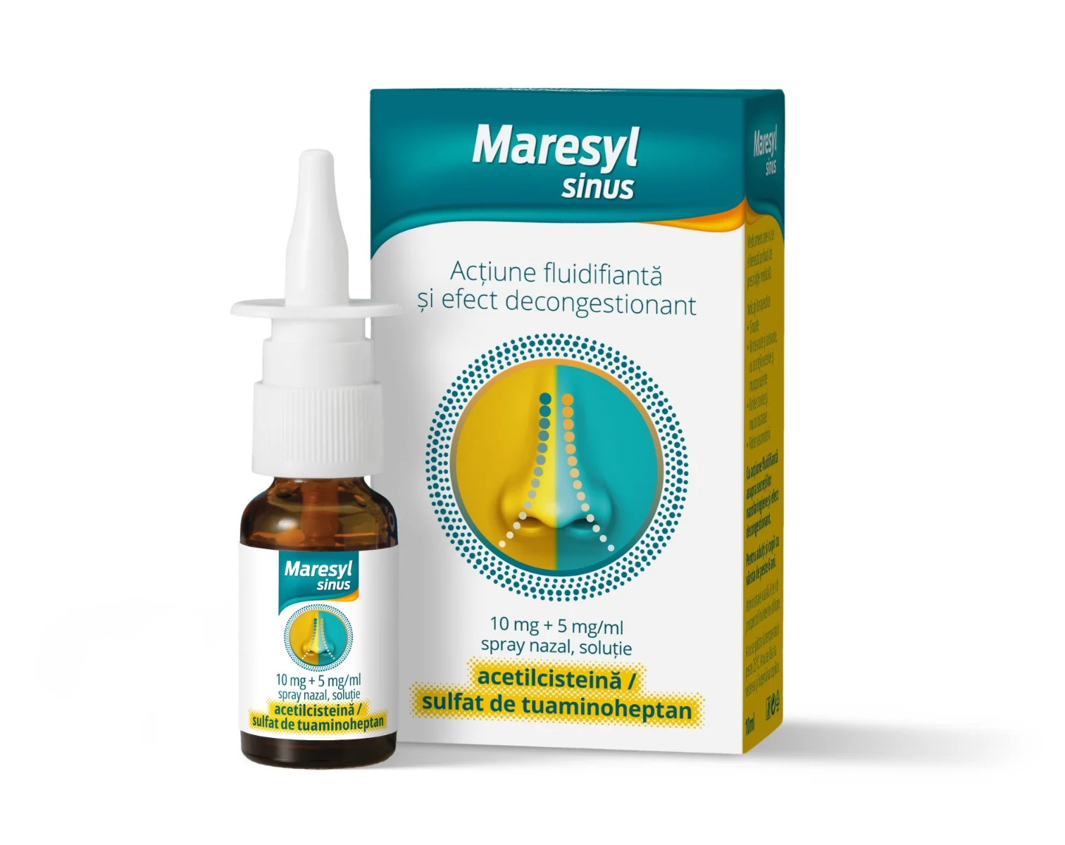 Maresyl Sinus 10 mg + 5 mg/ml spray nazal solutie, 10ml, Dr. Reddys