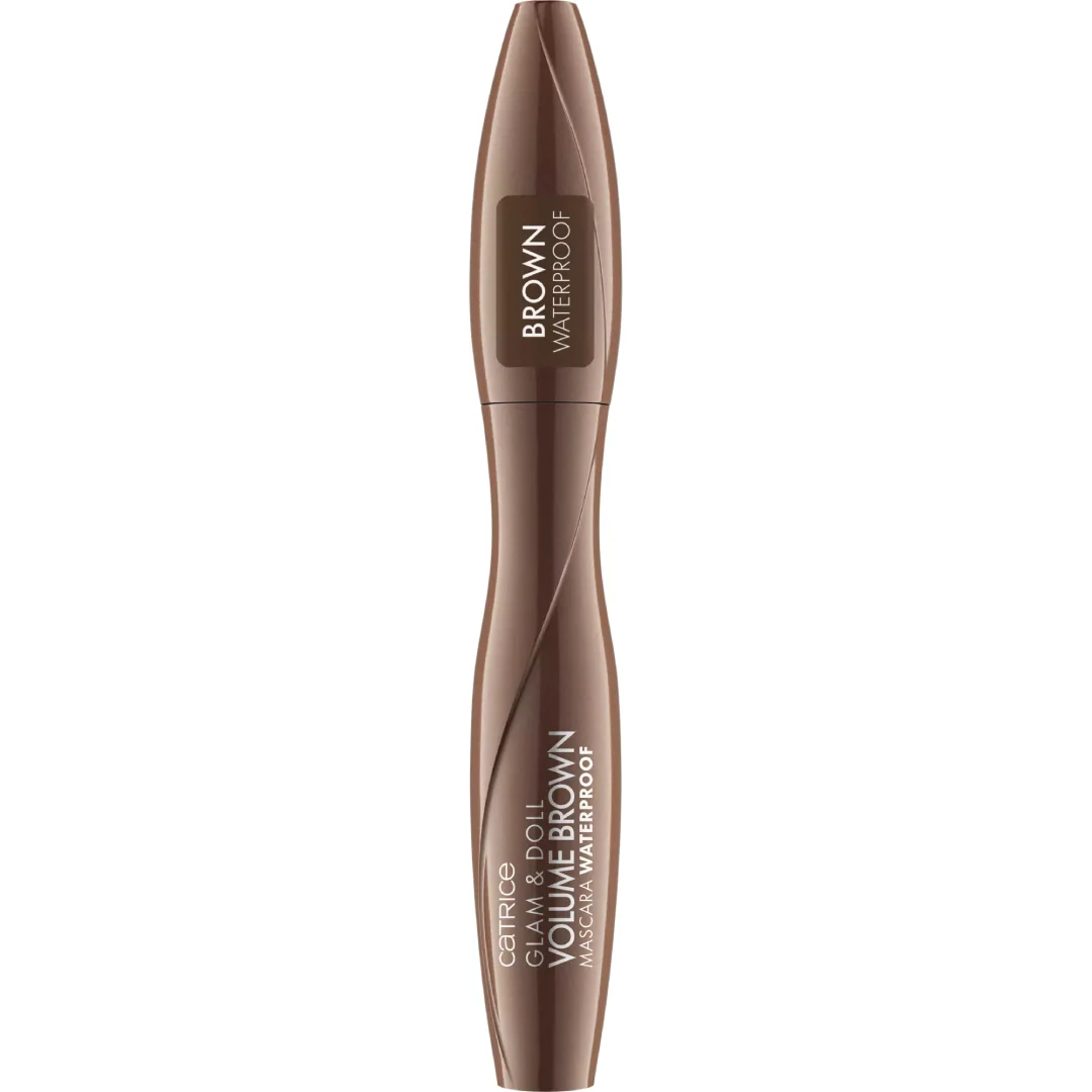 Rimel rezistent la apa Glam & Doll Volume Brown, 10ml, Catrice