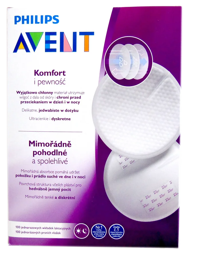 Tampoane de unica folosinta pentru sani SCF254/13, 100 bucati, Philips Avent