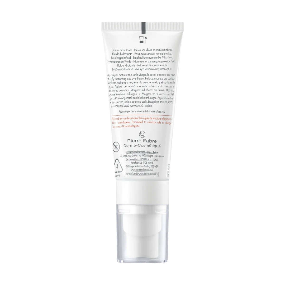 Fluid Tolerance Hydra 10, 40ml, Avene