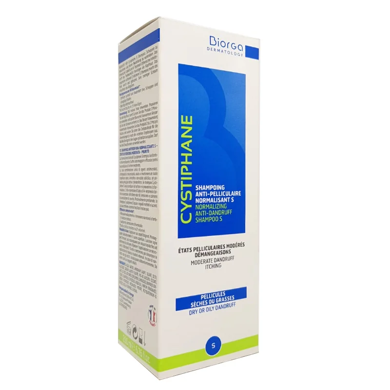 Sampon normalizant antimatreata Cystiphane S, 200ml, Biorga