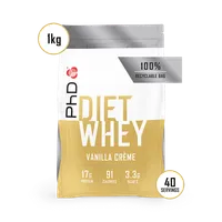 Pudra proteica cu aroma de vanilie Diet Whey, 1kg, PhD