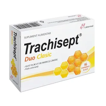Trachisept Duo Clasic, 16 comprimate, Labormed 