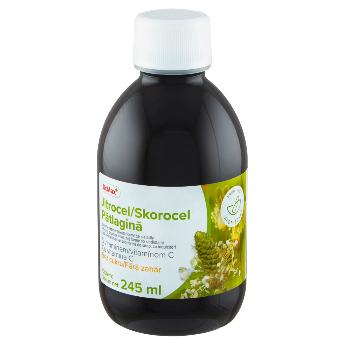 Dr. Max Sirop cu patlagina fara zahar, 245ml