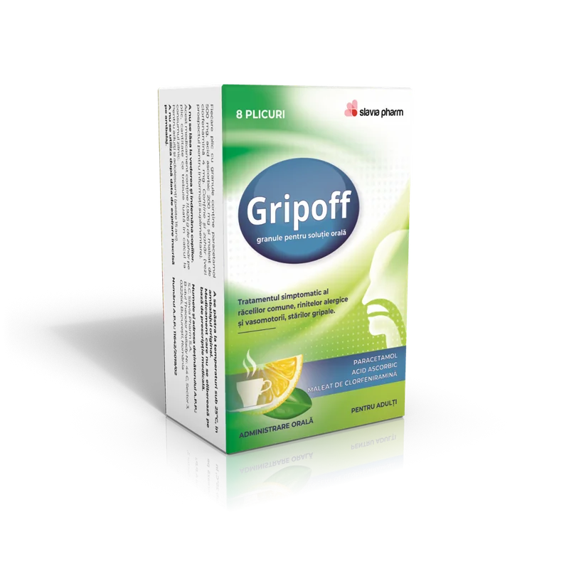 Gripoff granule, 8 plicuri, Slavia Pharm