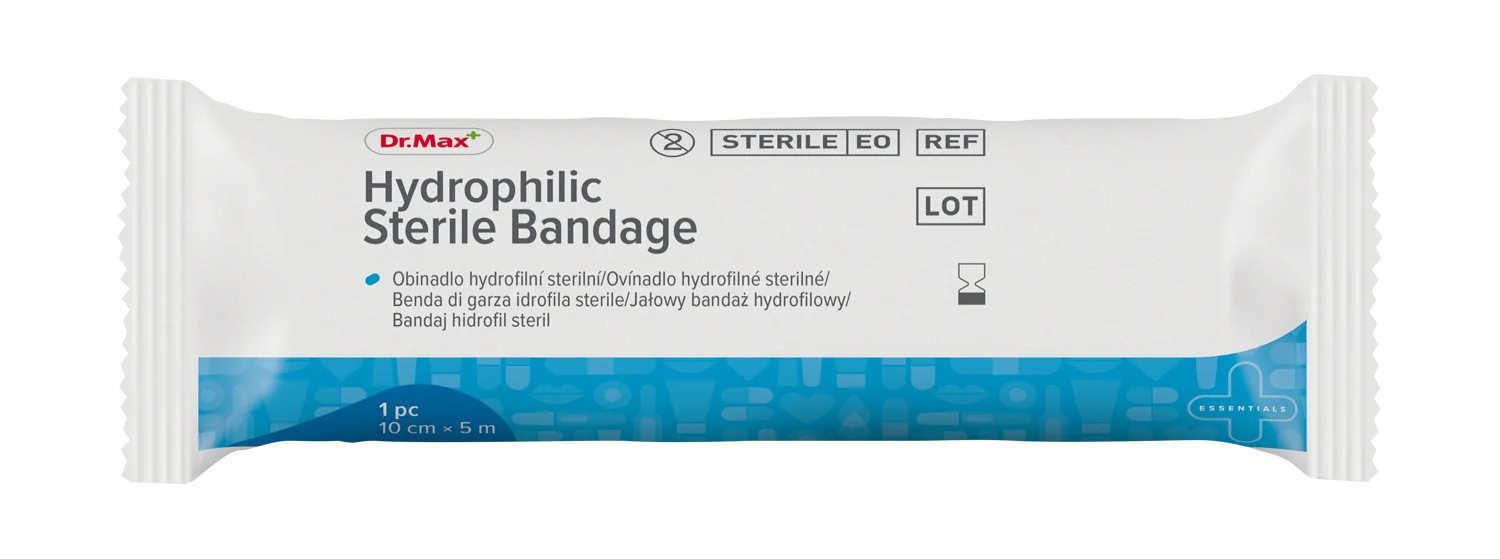 Dr. Max Bandaj Steril Hidrofil, 10cm x 5m
