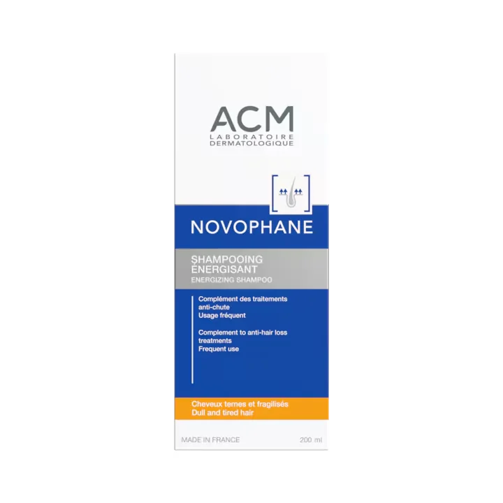 Sampon energizant pentru par fragil Novophane, 200ml, ACM