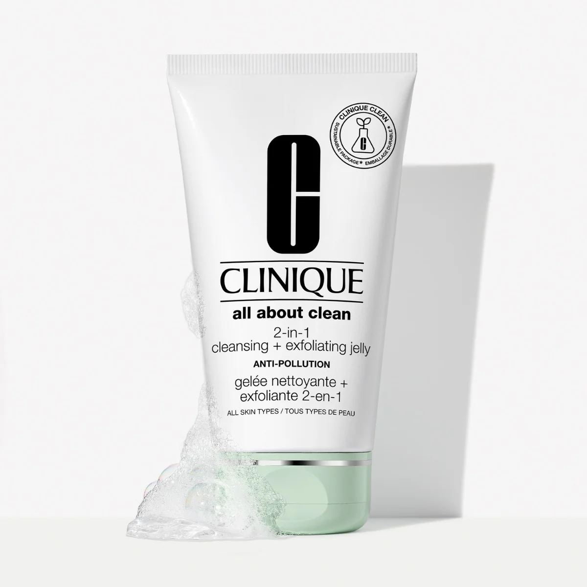 Gel exfoliant de curatare pentru toate tipurile de ten All About Clean, 150ml, Clinique