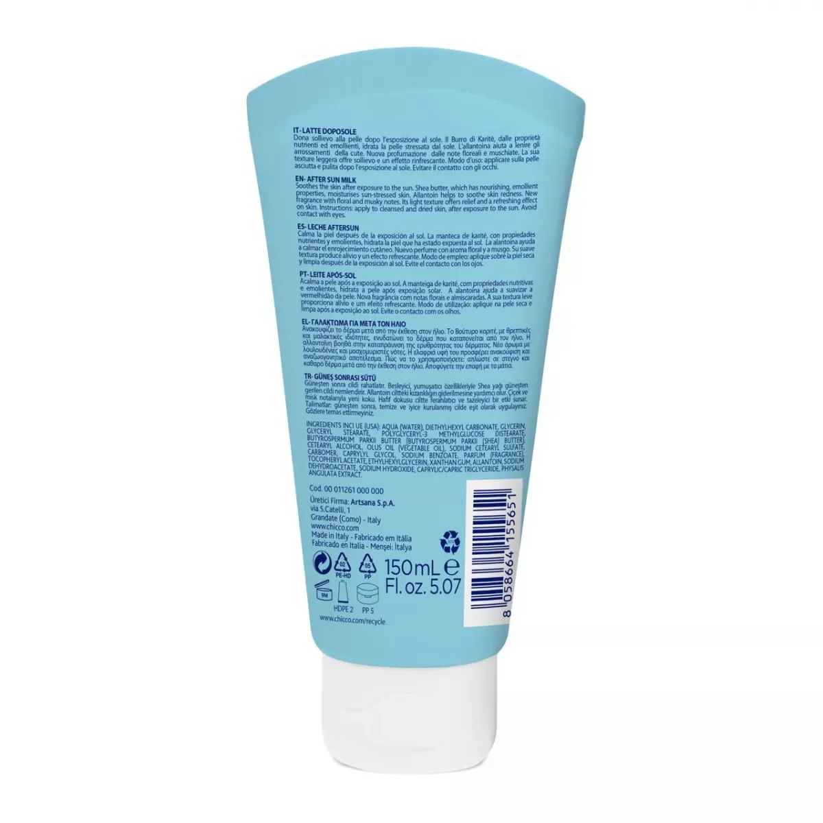 Lotiune dupa plaja Baby Moments 0 luni+, 150ml, Chicco