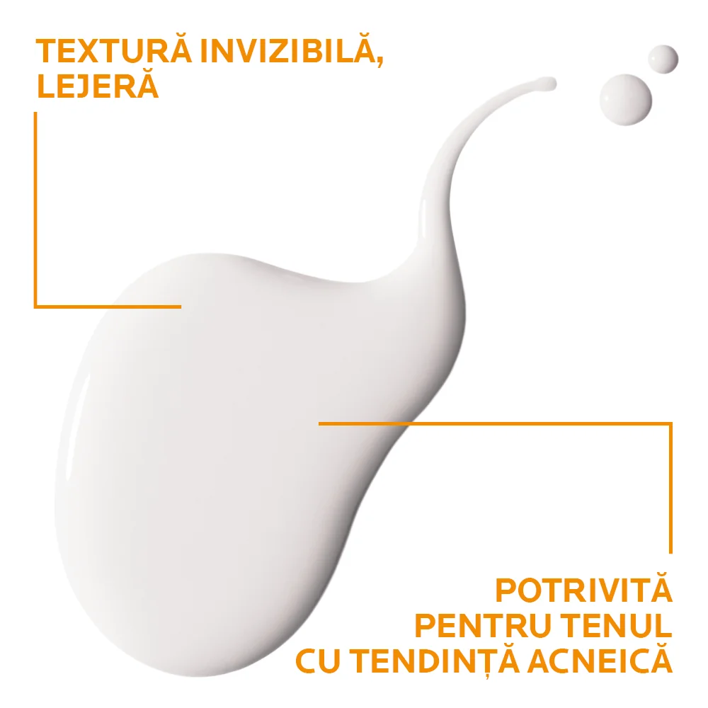 Spray invizibil matifiant cu protectie solara SPF 50 pentru ten gras si sensibil Anthelios, 75ml, La Roche-Posay
