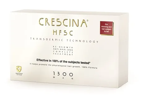 Tratament complet pentru barbati Crescina Transdermic HFSC 1300 Man, 10 + 10 fiole, Labo