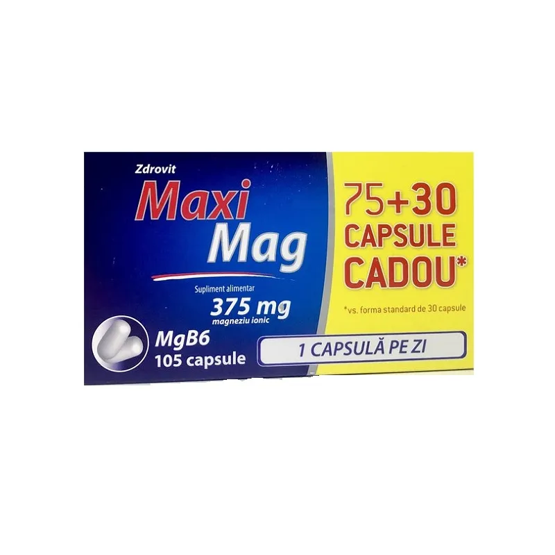 Maximag, 75+30 capsule, Zdrovit