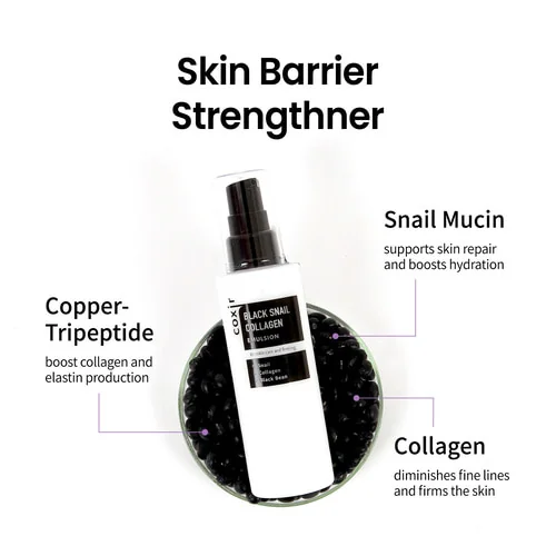 Emulsie cu melc negru si Colagen, 100ml, Coxir