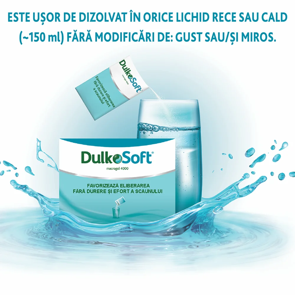 Pulbere pentru solutie orala Dulkosoft, 10g x 20plicuri, Sanofi