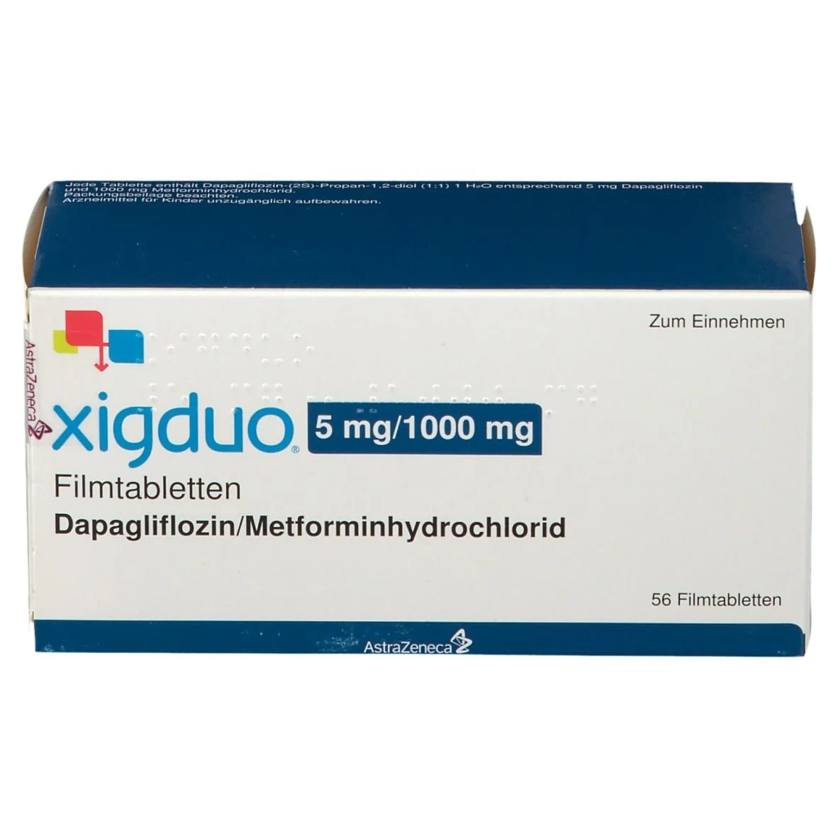 Xigduo 5mg/1000mg, 56 comprimate filmate, AstraZeneca