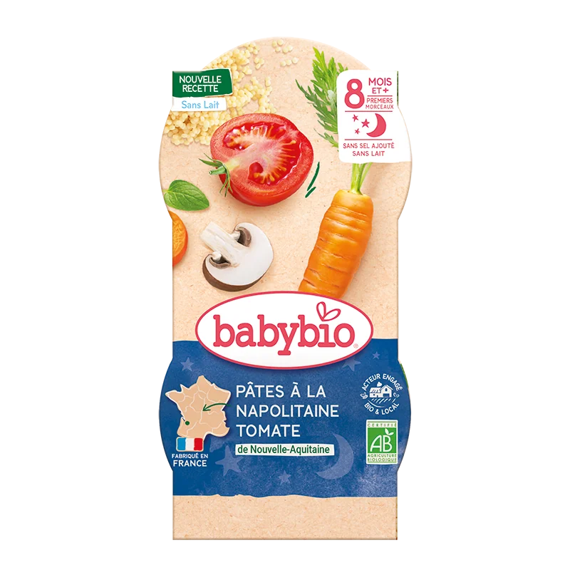 Meniu paste Napoletane, 2 x 200g, BabyBio