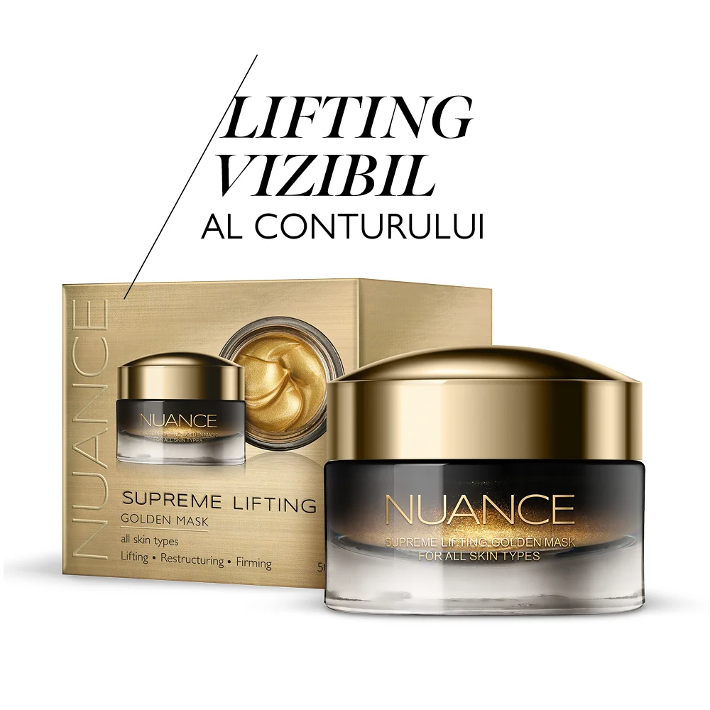 Masca de fata Supreme Lifting Golden, 50ml, Nuance