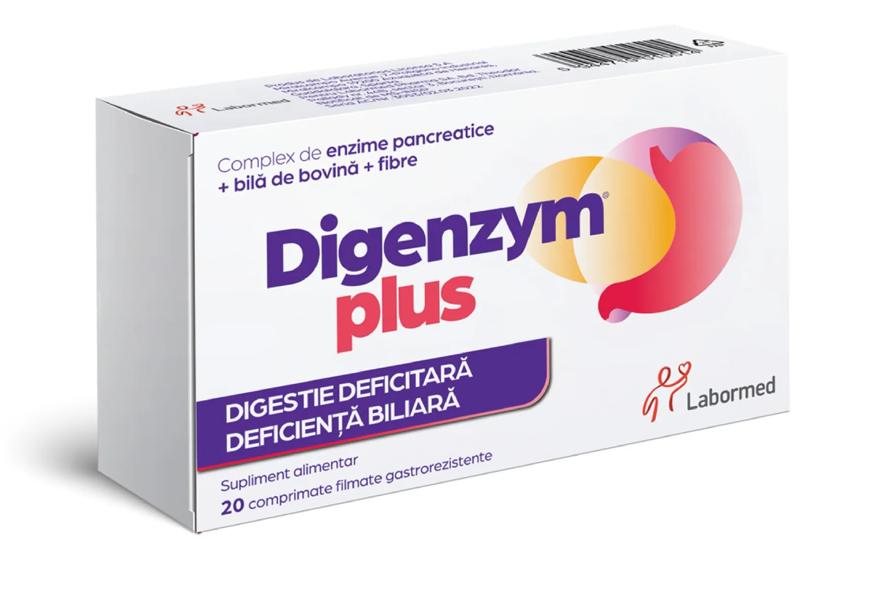Digenzym Plus, 20 comprimate, Labormed