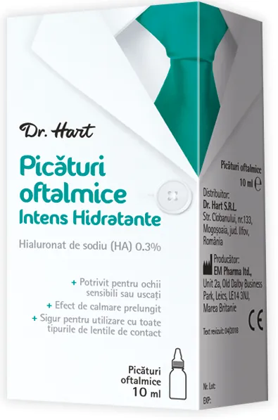Dr.Hart Picaturi oftalmice, 10ml
