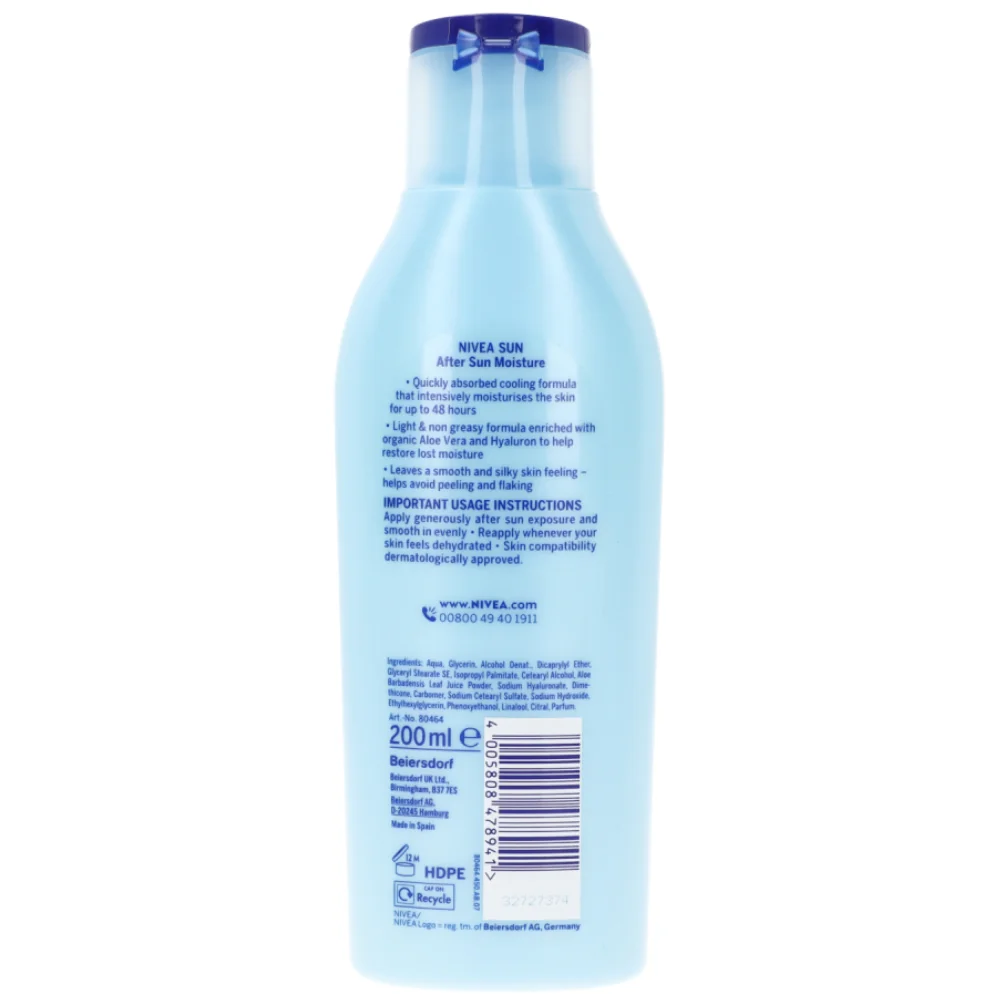 Lotiune hidratanta dupa plaja cu Aloe Vera After Sun, 200ml, Nivea