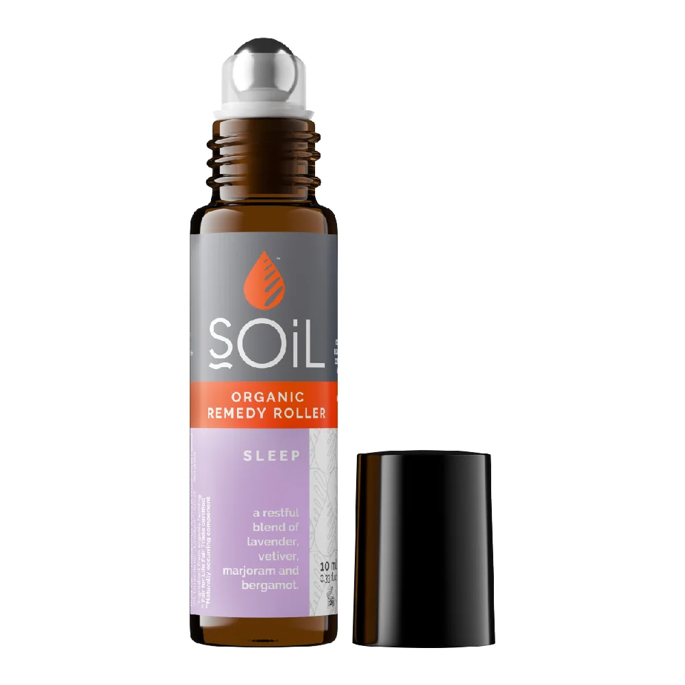 Roll-on cu uleiuri esentiale pure organice Ecocert somn calm Sleep, 10ml, Soil
