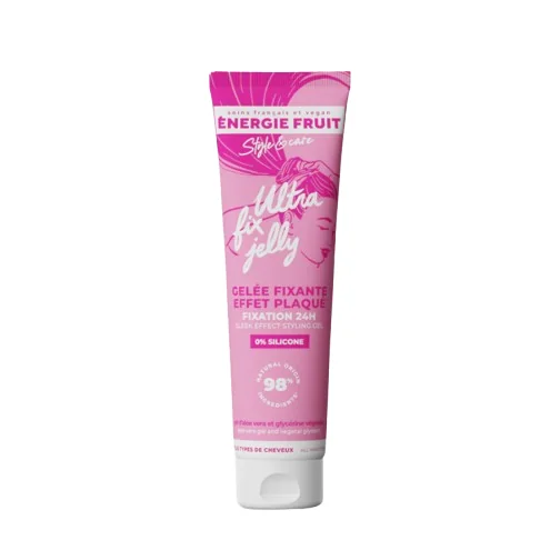 Gel pentru fixarea coafurii fara silicon si cu Aloe Vera efect 24h, 140ml, Energie Fruit