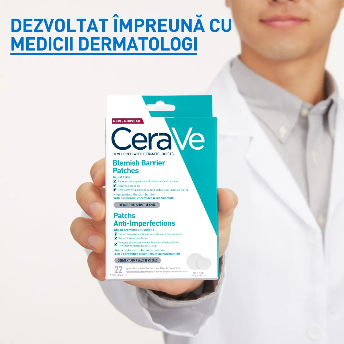 Plasturi anti-imperfectiuni, 22 bucati, CeraVe