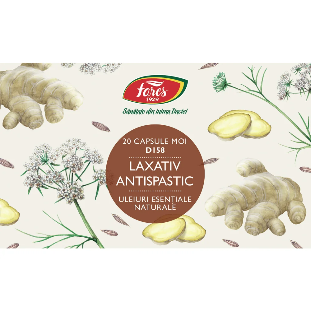 Laxativ atispastic D158, 20 capsule, Fares