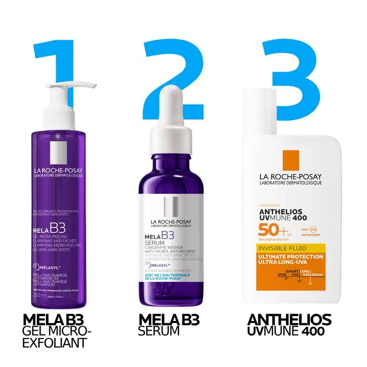 Gel Micro-exfoliant Anti-pete Pigmentare formulat cu Melasyl Mela B3, 200ml, La Roche-Posay Rutina recomandata