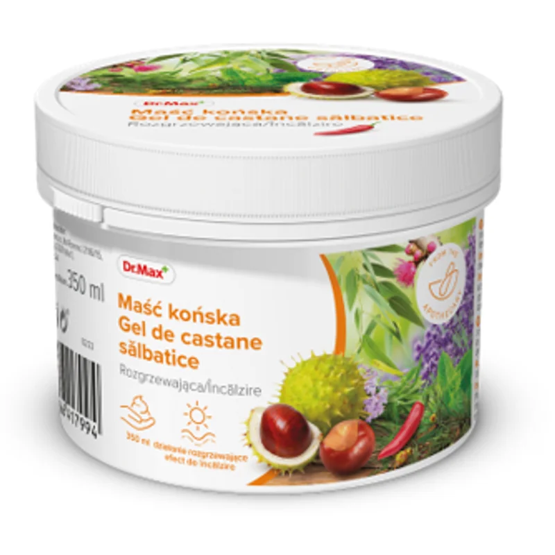 Dr. Max Gel de castane salbatice cu efect de incalzire, 350ml
