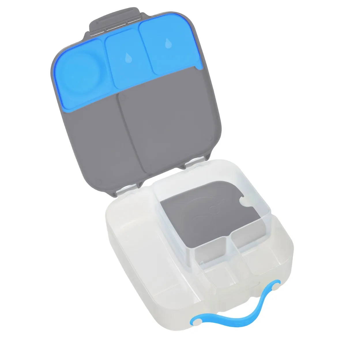 Caserola compartimentata pentru +3 ani LunchBox Gri/Albastru, 1 bucata, Bbox 