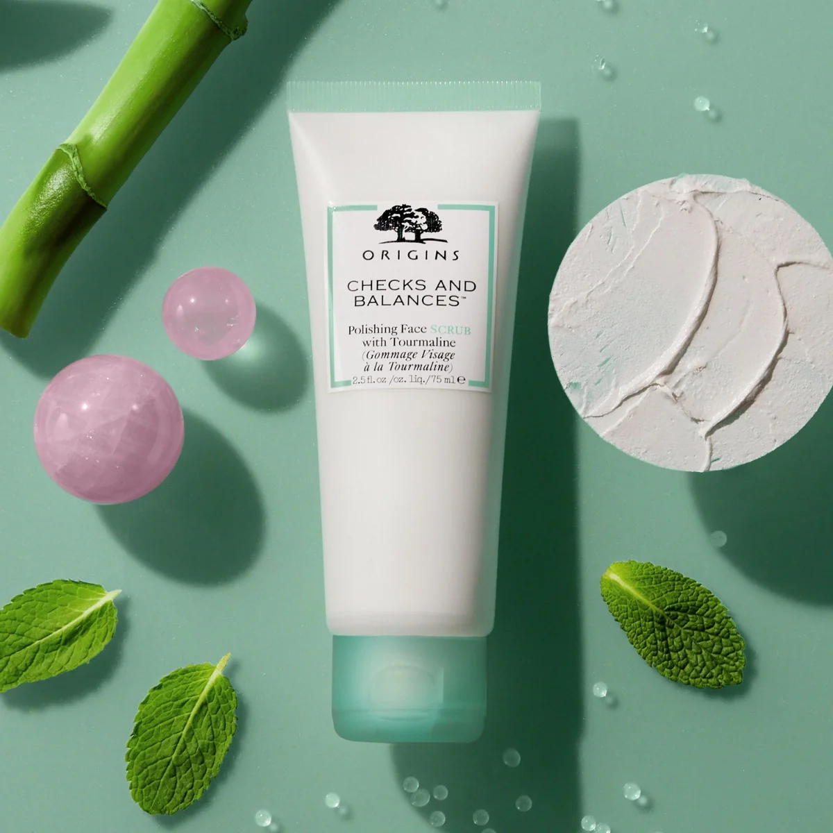 Scrub facial cu turmalina Checks and Balances, 75ml, Origins