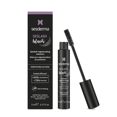 Mascara pentru regenerarea genelor Seslash Black, 5ml, Sesderma