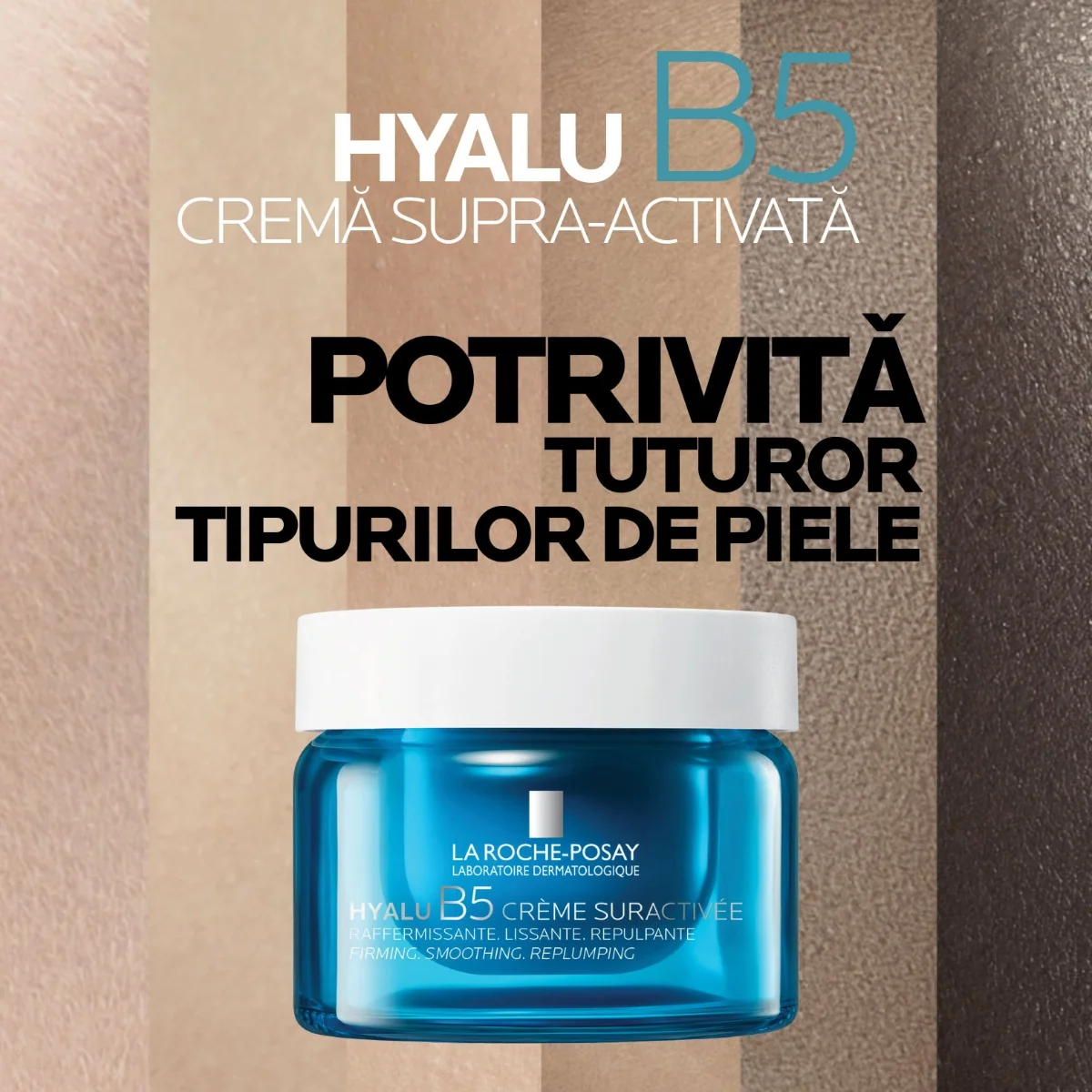 Crema Supra-Activata cu Acid Hialuronic Hyalu B5, 50ml, La Roche-Posay